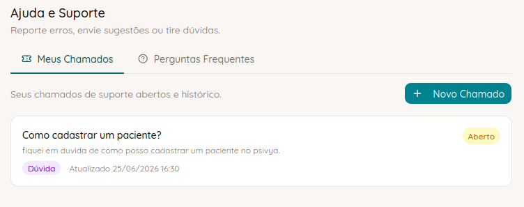 Suporte – meus chamados